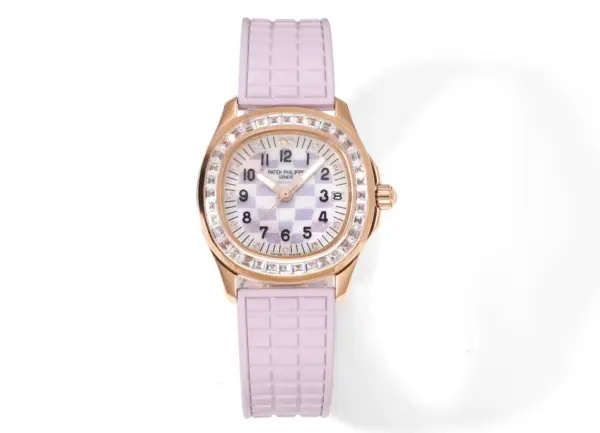 GR Factory Patek Philippe Aquanaut Mechanical Watch Pink Rubber – Super Clone Replica Edition