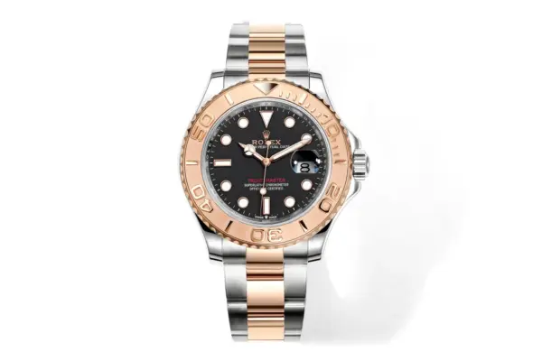 VS Factory Rolex Yacht-Master 42mm Two-Tone Stainless Steel & 18k Everose Gold with Black Dial Automatic Luxury Watch