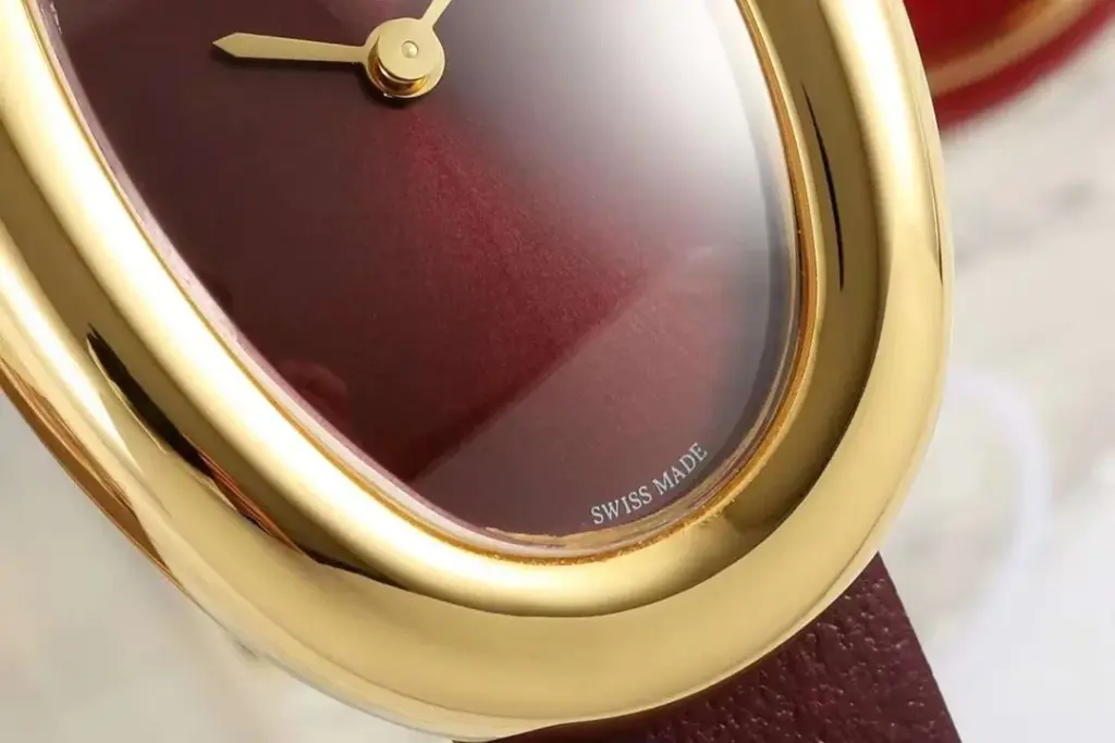 AF Factory Cartier Baignoire de Cartier Burgundy dial — image 2