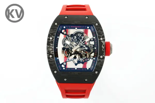 ZF Factory Richard Mille RM055 Skeleton Watch Red Strap – Premium Super Clone Edition