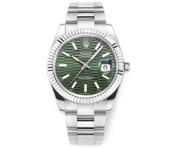 Rolex Datejust 41mm Green Fluted Bezel – Super Clone VSF Watches Edition