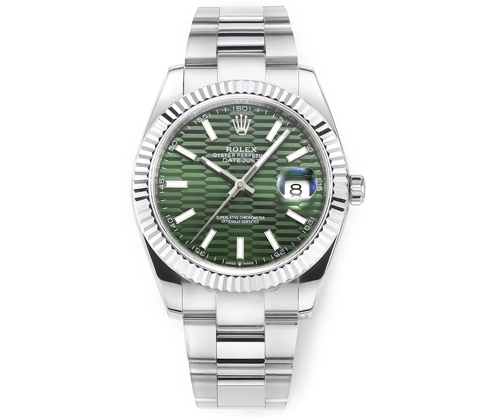 Rolex Datejust 41mm Green Fluted Bezel – Super Clone VSF Watches Edition