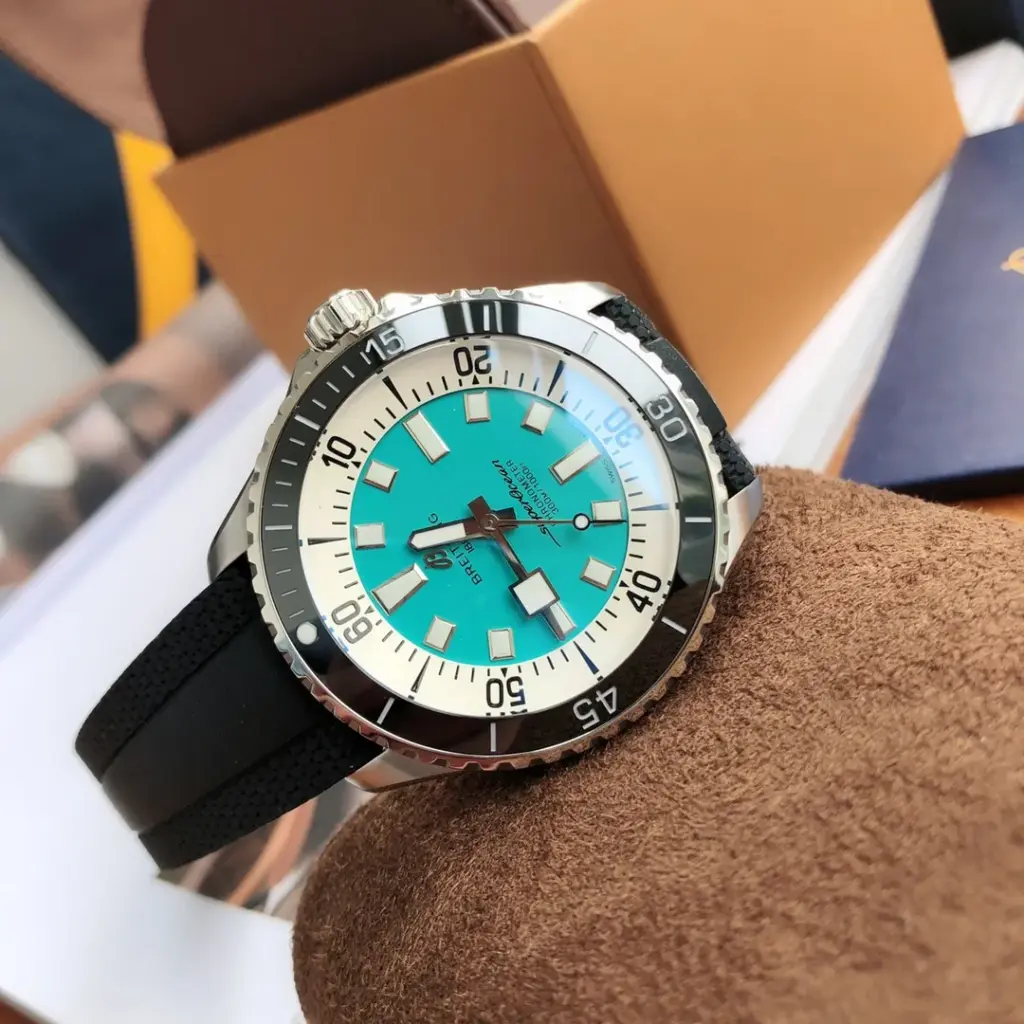 BLS Factory Breitling Superocean Turquoise dial — image 2