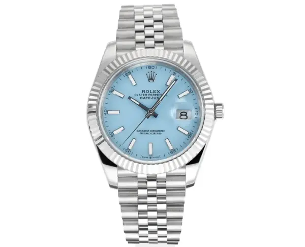 Rolex Datejust with Blue Dial, Oyster Perpetual Movement, and Super Clone Quality