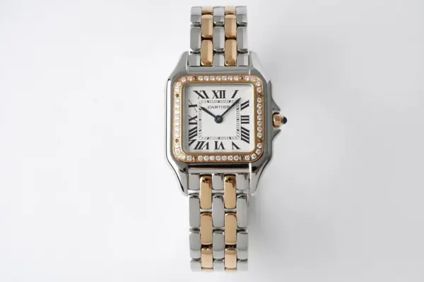 3K Factory Cartier Panthere de Cartier Watch Silver Two Tone Small 22MM- Best Replica Watch