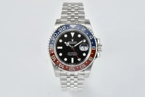 VS Factory Super Clone Rolex GMT-Master II Pepsi 126710BLRO Black Dial Red Blue Ceramic Bezel Stainless Steel Ju
