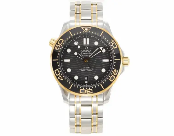 VS Factory OMEGA Seamaster Planet Ocean 600m Co-Axial Master Chronometer 42mm Diver’s Watch – Black Ceramic Bezel, Two-Tone Stainless Steel Bracelet with Premium VSF Watches Craftsmanship