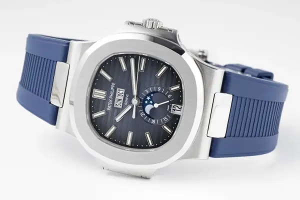 PF Factory Patek Philippe Nautilus 5726/1A Blue Rubber Super Clone Replica Watch