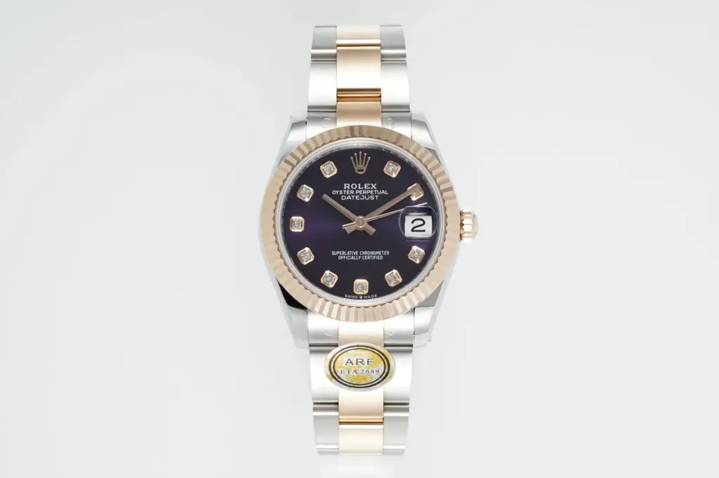 AR Factory Rolex Datejust 31mm Aubergine Diamond dial