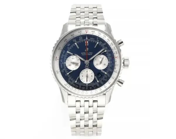KOR Factory Breitling Navitimer 1 B01 Chronograph Blue Steel – Premium Super Clone Watch