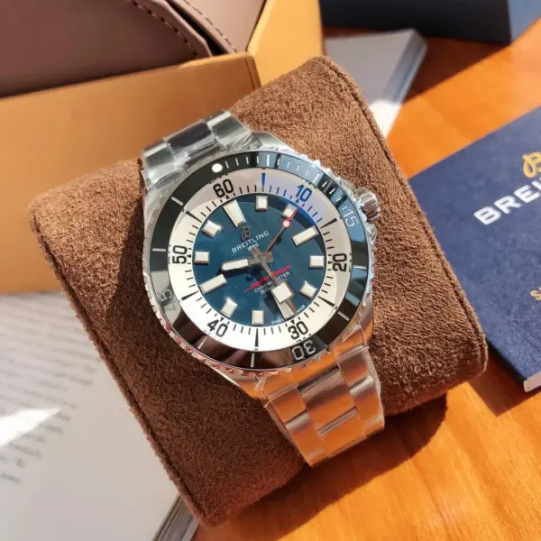 BLS Factory Breitling Superocean Heritage Automatic Blue Dial Men’s Dive Watch with Stainless Steel