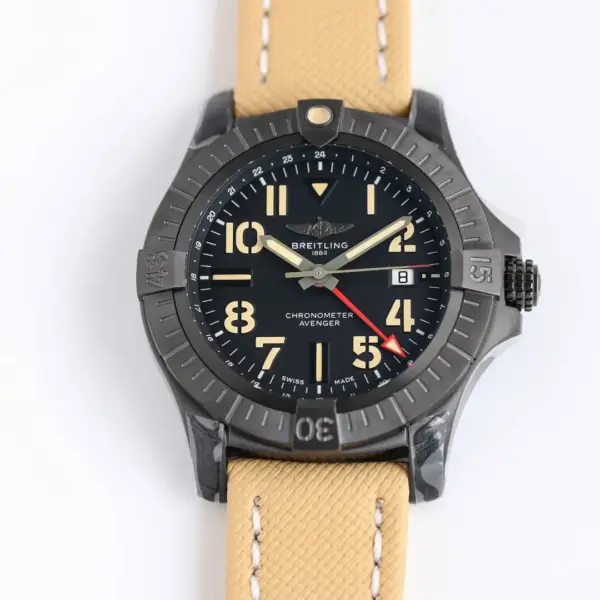KOR Factory Breitling Avenger GMT 45 Night Mission Black – Super Clone Watch