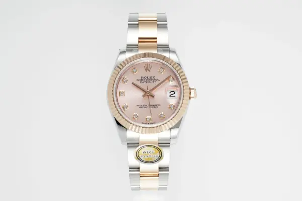 AR Factory Rolex Datejust 31mm Everose Rolesor Pink Diamond Dial Jubilee Bracelet Luxury Women’s Watch