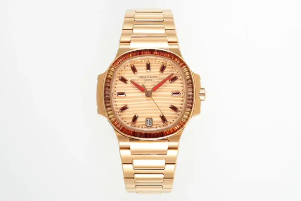 3K Factory Patek Philippe Nautilus 7118/1300R Rose Gold Super Clone Replica Watch