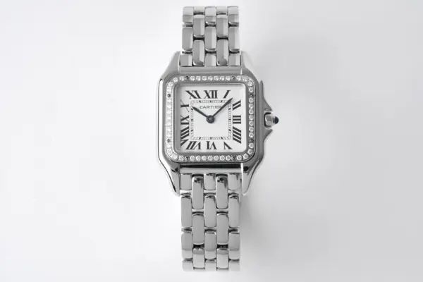 3K Factory Cartier Panthere de Cartier Watch Silver Steel Small 22MM- Top Quality Replica Watch