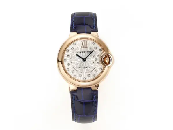 AF Factory Cartier Ballon Bleu WJBB0080 Rose Gold Blue Leather