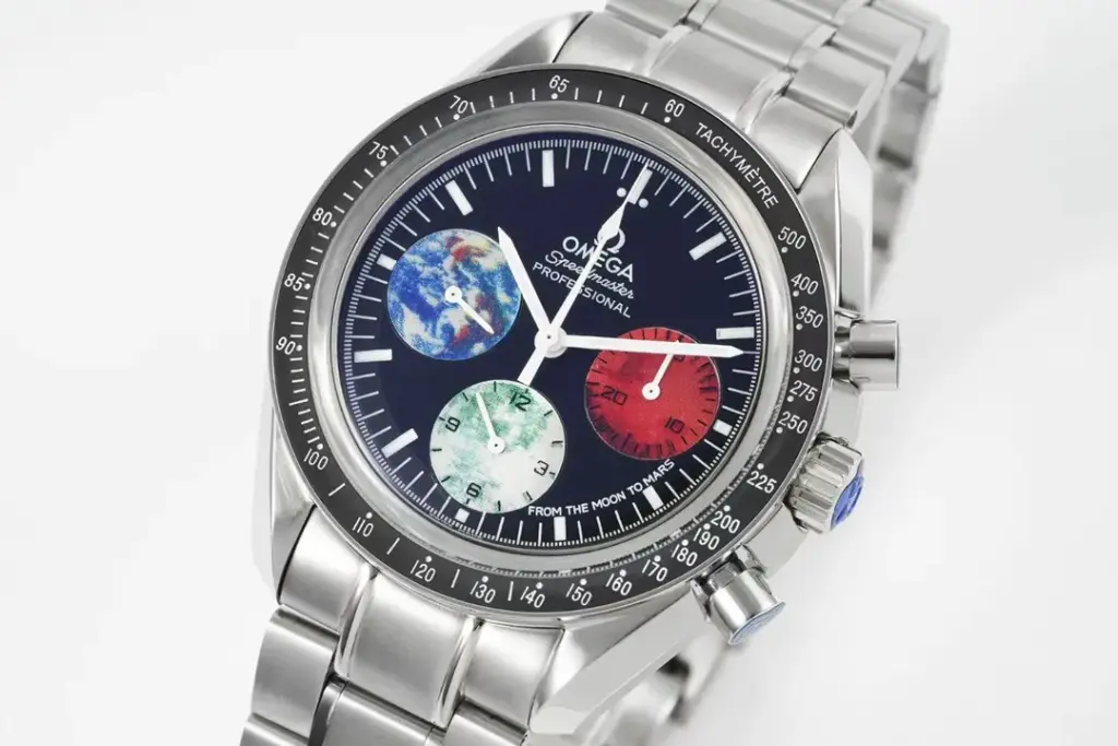 OR Factory Omega Speedmaster Blue Red White dial — image 2