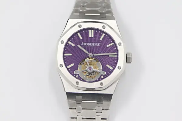 ZF Factory Audemars Piguet Royal Oak Tourbillon Purple Dial Super Clone Watch