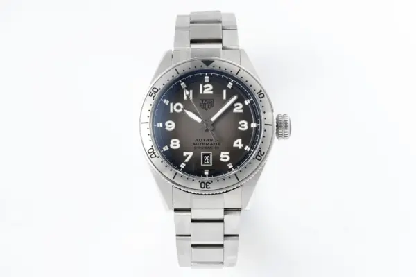 XF Factory TAG Heuer Series Watch – Silver Stainless Steel, Grey Dial, Dress & Casual Style, 100m Waterproof, SW200 Movement, Premium Super Clone Design
