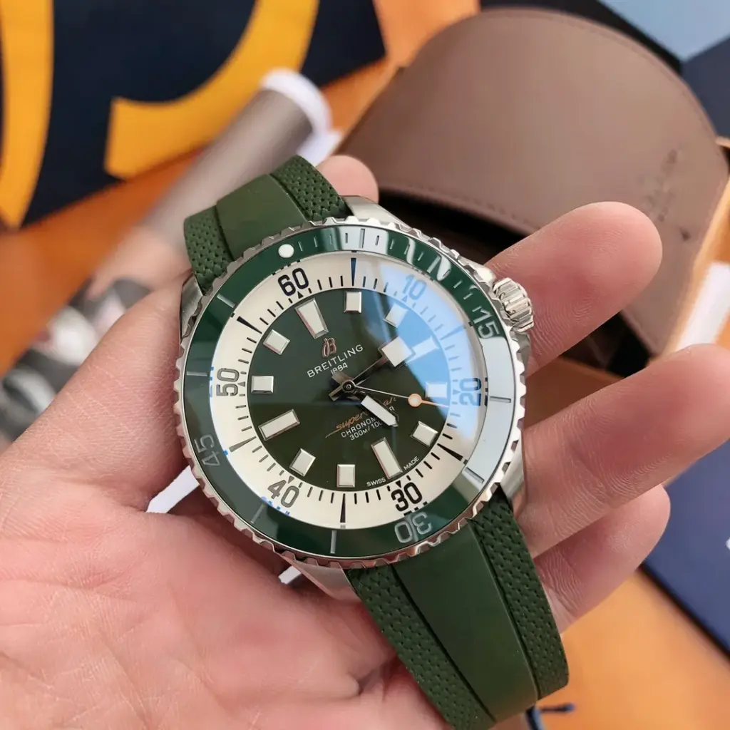 BLS Factory Breitling Superocean 42mm Green dial — image 4
