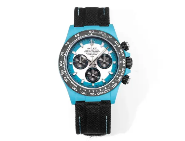 Rolex Daytona Carbon Fiber Custom Edition – Blue with Luminous Case and Strap by VSF Watches Official Store