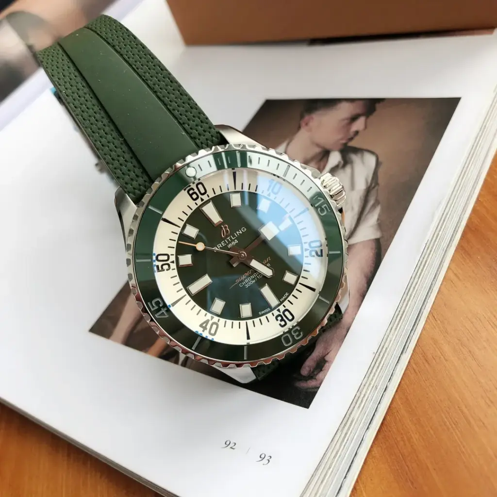 BLS Factory Breitling Superocean 42mm Green dial — image 6