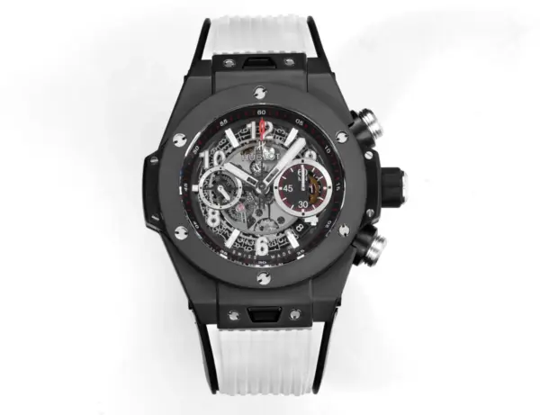 ZF Factory Hublot Big Bang Unico Colorful Ceramic Watch – Black with Rubber Strap, 45mm – Super Clone Excellence