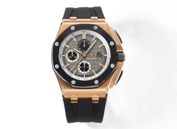 ZF Factory Audemars Piguet Royal Oak Offshore Rose Gold Black Super Clone Replica Watch