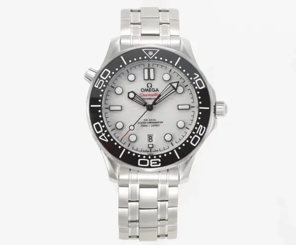 VS Factory OMEGA Seamaster Planet Ocean 600m Co-Axial Master Chronometer 42mm Diver’s Watch – Stainless Steel with Black Ceramic Bezel, White Dial by VSF Watch