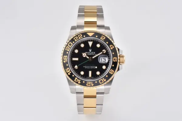 AR Factory Rolex GMT-Master II 116713LN Black Dial Ceramic Bezel Two-Tone Steel and Yellow Gold Oyst