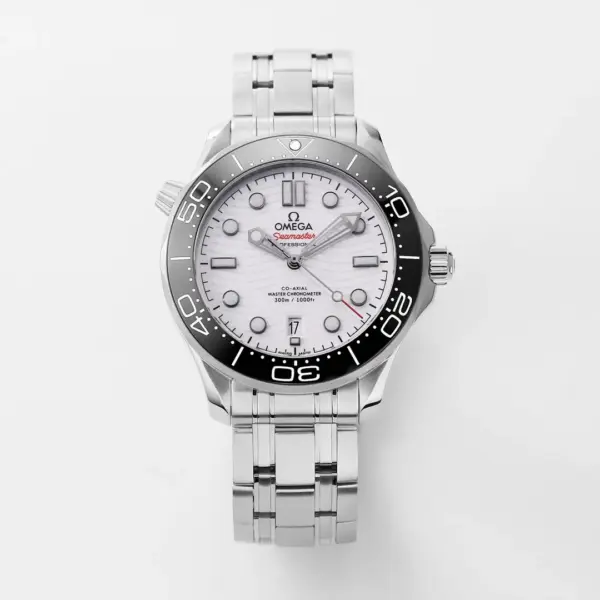VS Factory Omega Seamaster 300M White Dial Steel Bracelet – High-Quality VSF Watches