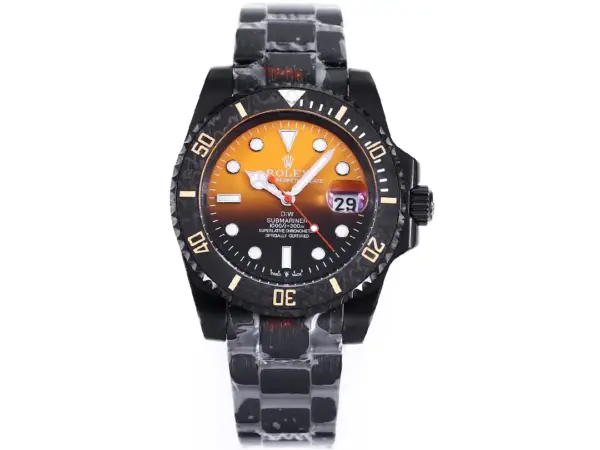 VS Factory Rolex Submariner PARAKEET – Custom Gradient Green Dial, Black Carbon Fiber Bezel, 904L Steel VSF Luxury Watch from VSF Watches