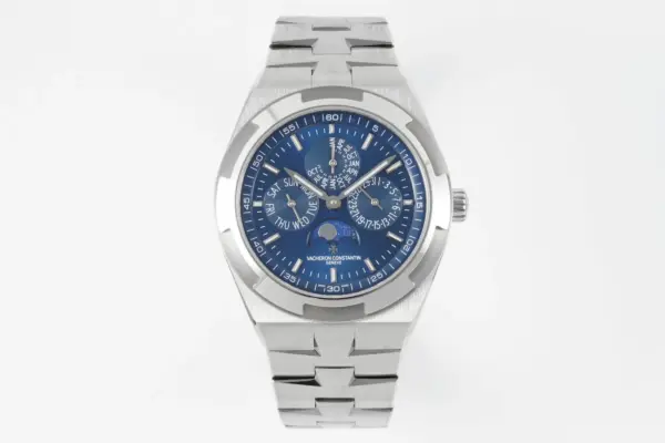 PPF Factory Vacheron Constantin Overseas 4300V Perpetual Calendar Watch – Blue Dial, Stainless Steel Bracelet, Best Super Clone Edition