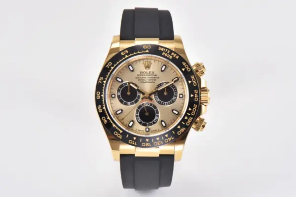 VS Factory Rolex Daytona 116518 – Gold with Rubber Strap