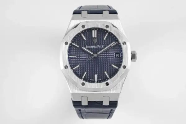 OM Factory Audemars Piguet Royal Oak 15500 Blue Leather Super Clone Watch