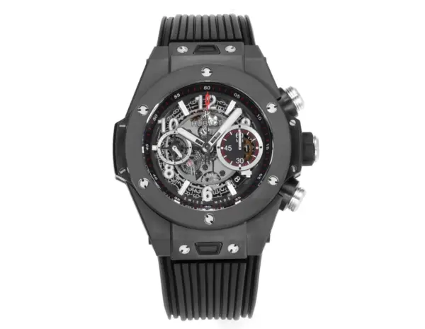 ZF Factory Hublot Big Bang Unico Black Magic 45mm Colorful Ceramic Watch with Rubber Strap – Super Clone Excellence