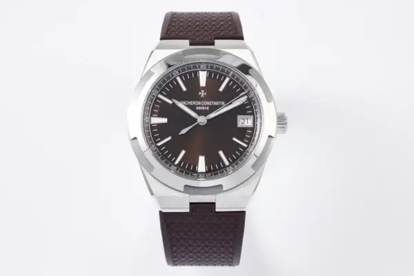 PPF Factory Vacheron Constantin Overseas 4500V Series – Brown Dial, Rubber Strap, Luxury Steel Super Clone Watch – Best Replica Quality