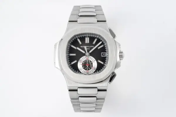 GR Factory Patek Philippe 5980 Nautilus Black Dial Steel Super Clone Replica Watch