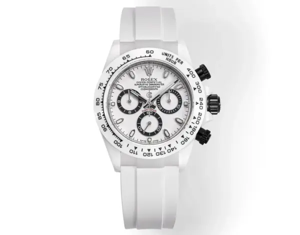 Rolex Daytona x Picasso Limited Edition White Ceramic Daytona Watch – Charles the Great Design by VSF Watches Collection