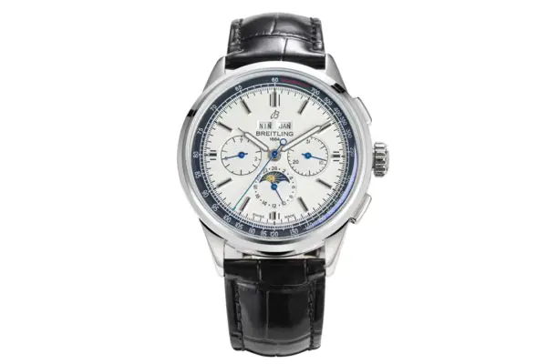 JF Factory Breitling Premier B25 White Dial Black Leather – Super Clone Luxury Watch