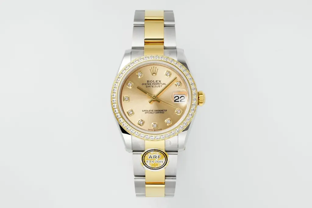 AR Factory Rolex Datejust 31mm Champagne Diamond dial