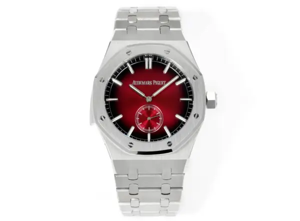 ZF Factory Audemars Piguet Royal Oak 26591IP Red Dial Steel Super Clone Replica Watch