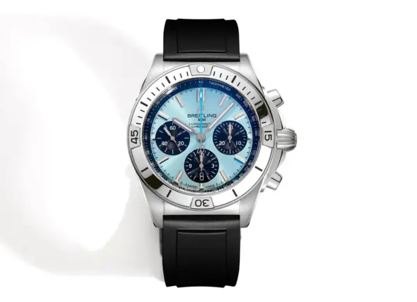 BLS Factory Breitling Chronomat Automatic Chronograph Ice Blue Dial Watch