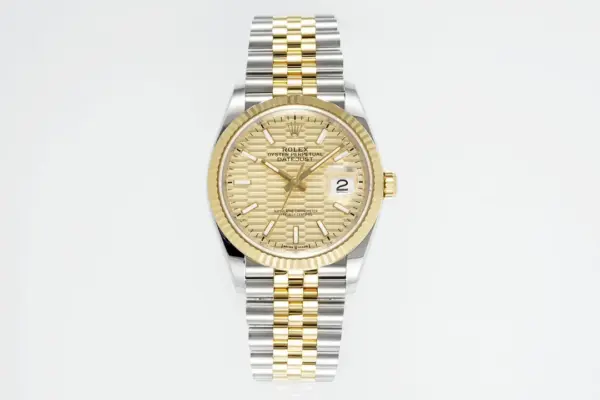 VS Factory Rolex Datejust 36mm Two-Tone Yellow Gold and Stainless Steel Jubilee Bracelet Watch