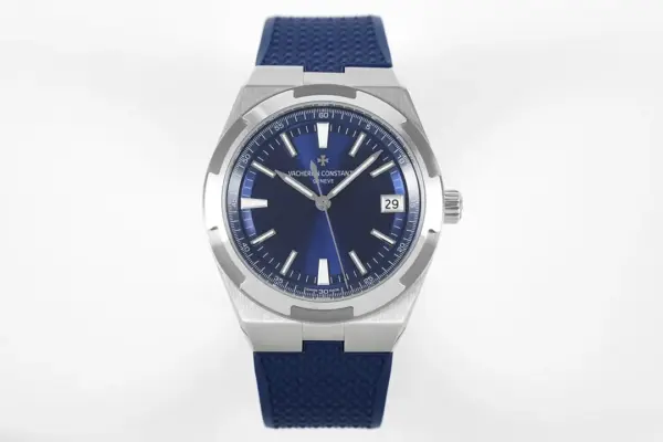 PPF Factory Vacheron Constantin Watch Overseas Blue & Steel, Leather, Rubber & Straps