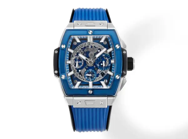 ZF Factory HUBLOT Spirit of Big Bang Blue Titanium & Resin Limited Edition Watch – Model 642.NX.0170.RX – Best Replica Watch