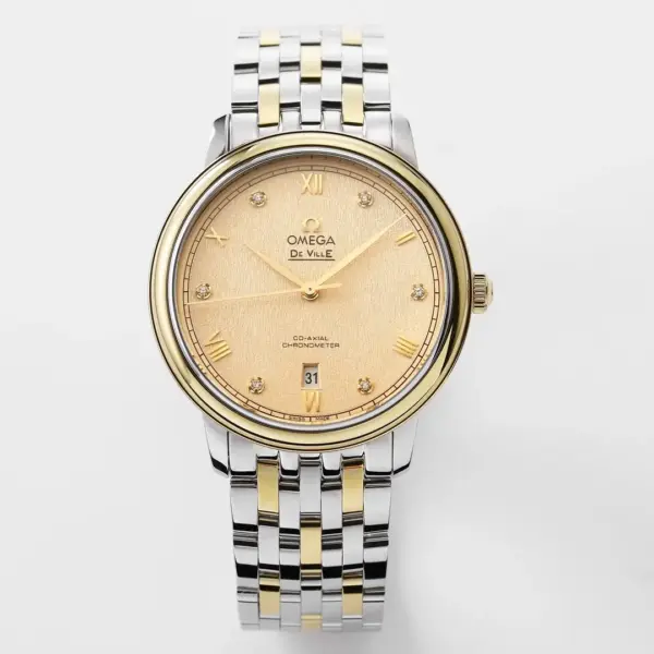 Omega De Ville Prestige Champagne Dial Two-Tone