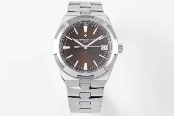 8F Factory Vacheron Constantin Overseas 4500V Series – Brown Dial, Stainless Steel Bracelet, Luxury Automatic Super Clone Watch – Best Replica Quality