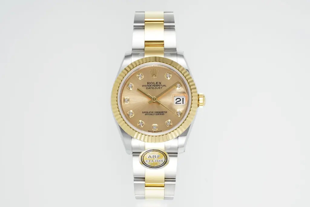 AR Factory Rolex Datejust 31mm Champagne Diamond dial