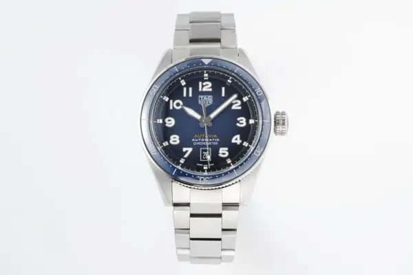 XF Factory TAG Heuer Series Watch – Blue Dial, Stainless Steel, Automatic Movement, Formal & Casual Style, Super Clone Replica Edition